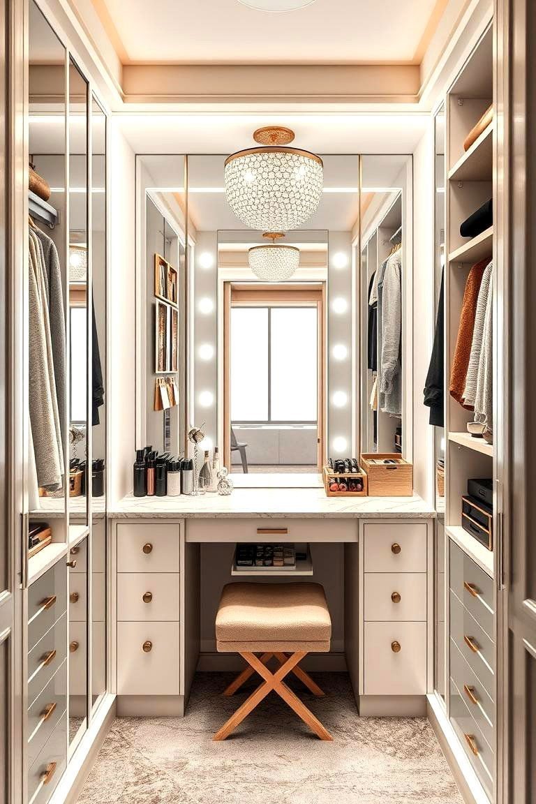 24 Functional Walk-In Closet Ideas for Optimal Organization 14 Luxury Vanity Areas - 24 Walk in Closet Ideas