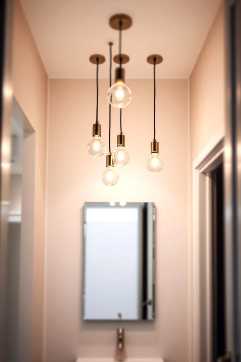 24 Inspiring Bathroom Pendant Lighting Ideas for Modern Homes 7 Mini Pendants for a Subtle Touch - 24 Bathroom Pendant Lighting Ideas