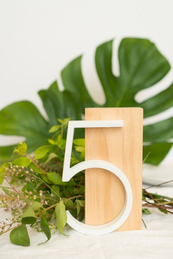 25 DIY Wedding Table Numbers (How to Make Table Numbers) 15 Modern DIY Table Numbers for Weddings