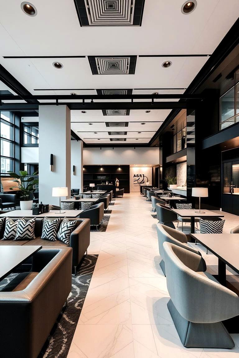 24 Black and White Wedding Theme Ideas for Elegance 10 Modern Monochrome Venue Decor - 24 Black and White Wedding Ideas