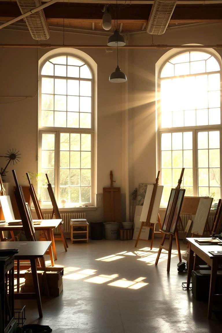 24 Art Room Ideas to Inspire Creativity in Any Space 7 Natural Light for the Perfect Working Environment - 24 Art Room Ideas