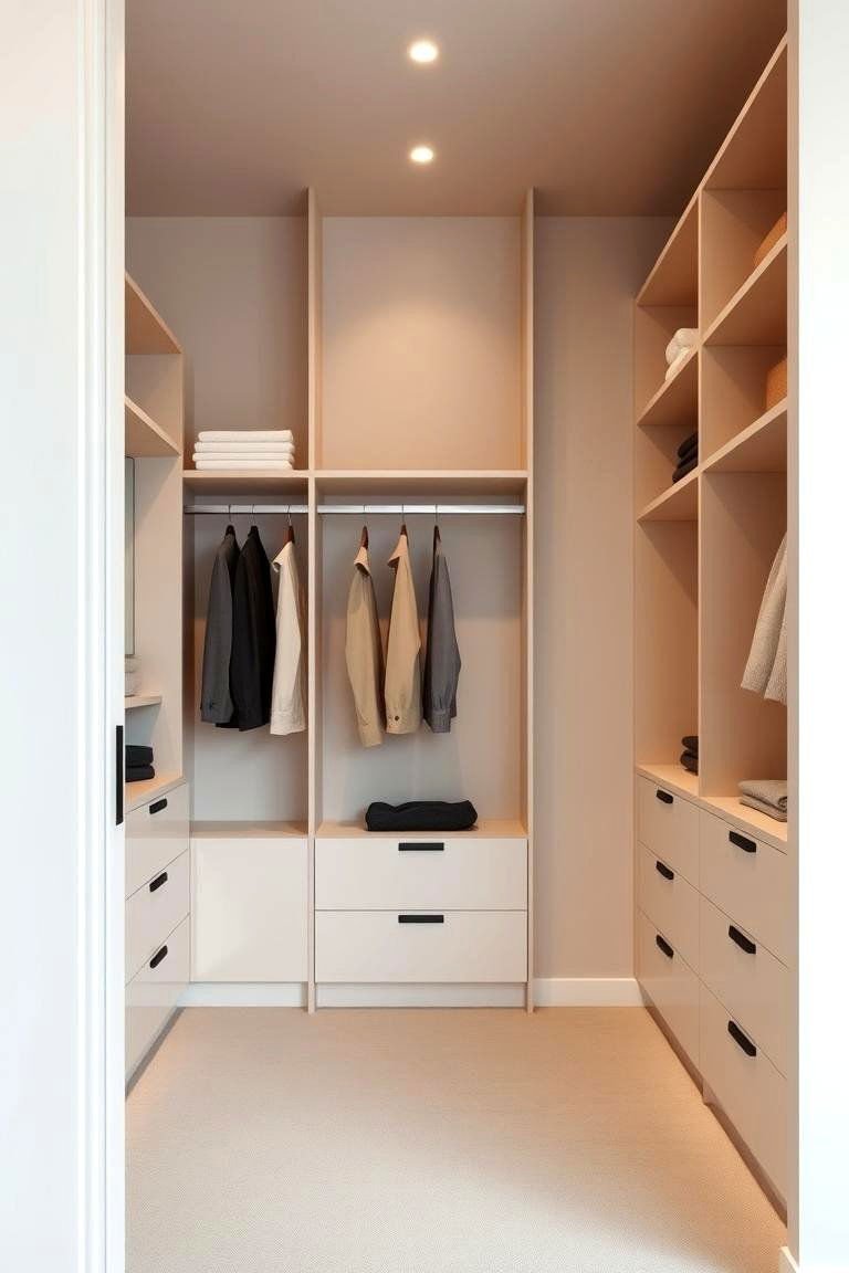 24 Functional Walk-In Closet Ideas for Optimal Organization 5 Neutral Color Palette - 24 Walk in Closet Ideas