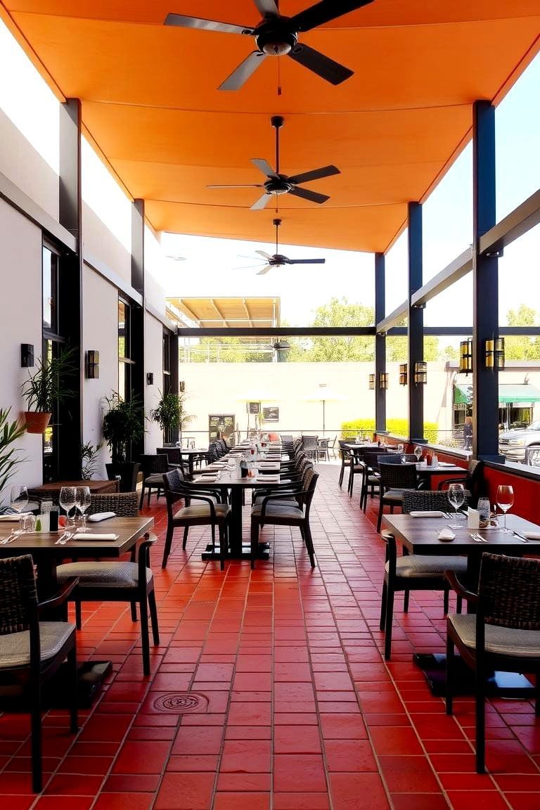 24 Red Paver Patio Ideas to Transform Outdoor Living Spaces 14 Open Air Red Paver Dining - 24 Red Paver Patio Ideas