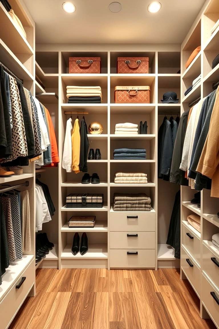24 Functional Walk-In Closet Ideas for Optimal Organization 8 Open Shelving Design - 24 Walk in Closet Ideas