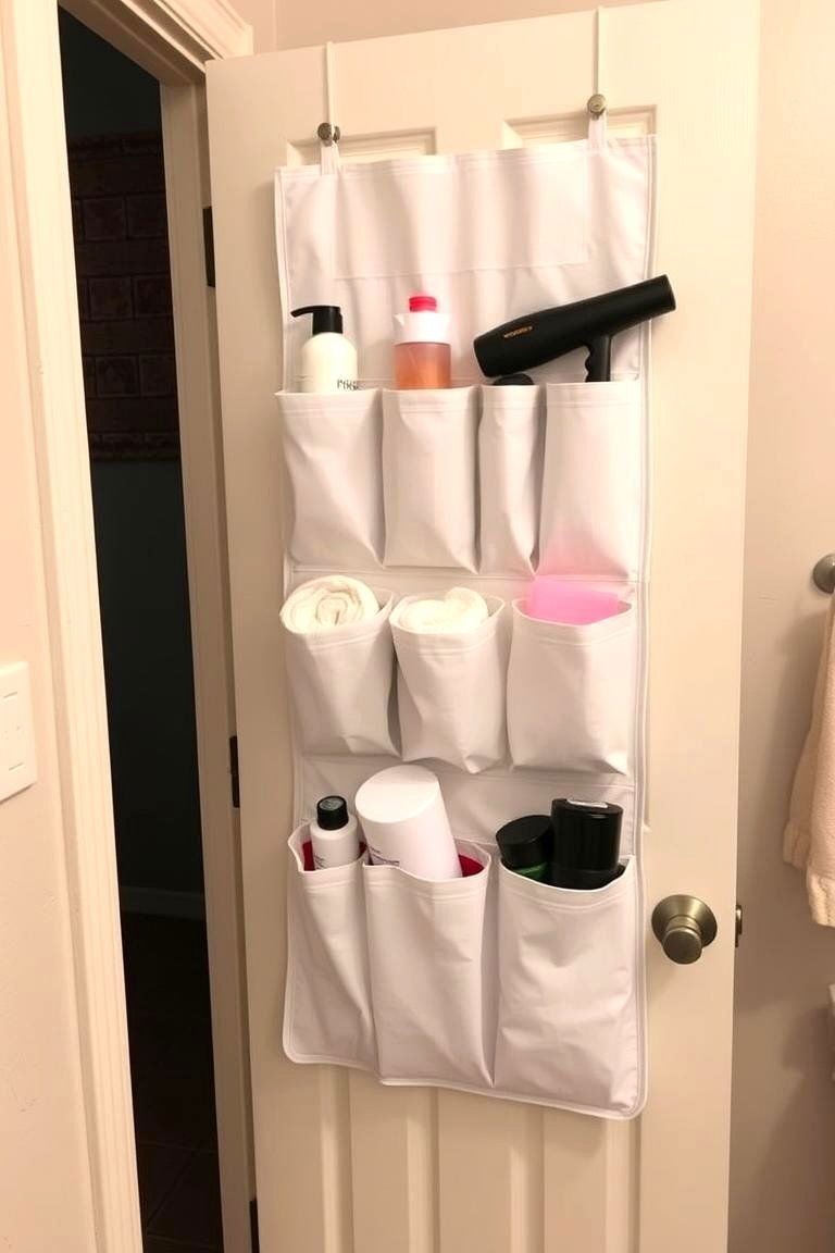 24 Small Bathroom Shelving Ideas to Maximize Storage 19 Over the Door Organizers - 24 Small Bathroom Shelving Ideas