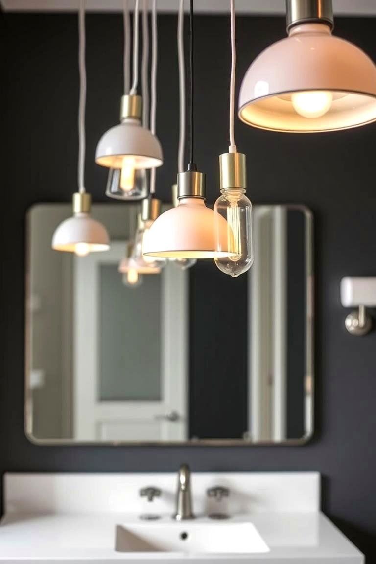 24 Inspiring Bathroom Pendant Lighting Ideas for Modern Homes 11 Pendant Lights with Adjustable Cords for Versatility - 24 Bathroom Pendant Lighting Ideas