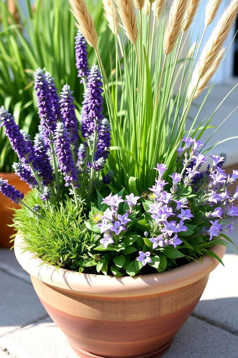 24 Container Garden Ideas for Versatile Plant Displays 8 Perennial Palette Container Garden - 24 Container Garden Ideas