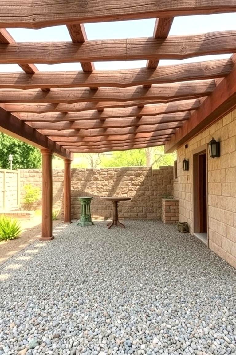 24 Pergola Flooring Ideas to Elevate Your Outdoor Space Design 11 Relaxing Gravel Flooring - 24 Pergola Flooring Ideas