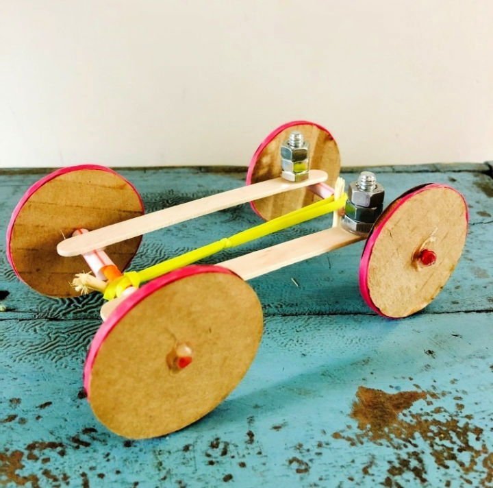 20 Rubber Band Games and Crafts to Make 12 How to Make a Rubber Band Car