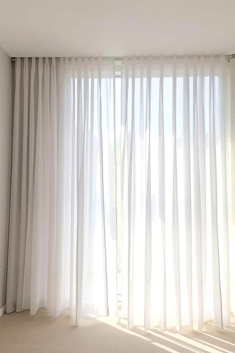 24 Boho Curtain Ideas for a Stylish Home Makeover 9 Sheer Serenity Layered Boho Curtains - 24 Boho Curtain Ideas