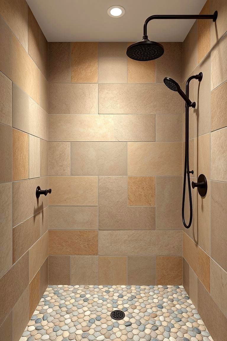 24 Rustic Walk-in Shower Ideas for a Spa-Like Bathroom Retreat 2 Stone Slab Walls - 24 Rustic Walk-in Shower Ideas