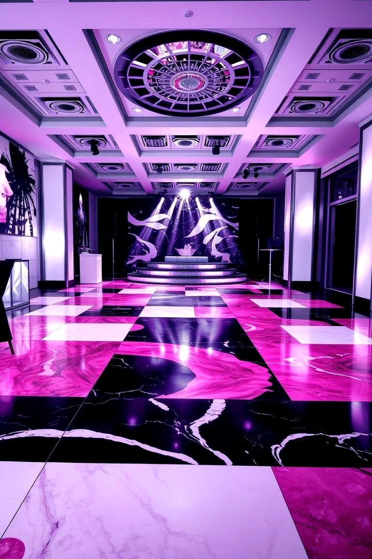 24 Black and White Wedding Theme Ideas for Elegance 21 Striking Monochrome Dance Floor - 24 Black and White Wedding Ideas