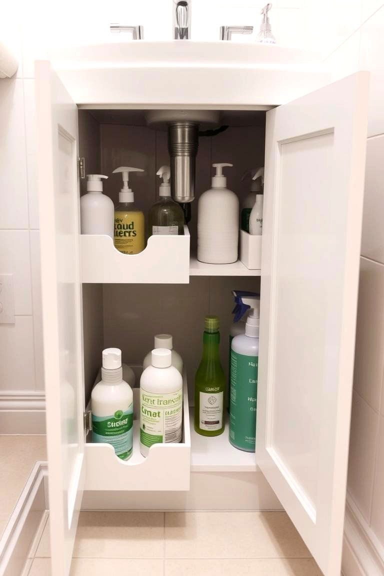24 Small Bathroom Shelving Ideas to Maximize Storage 8 Under Sink Pull Out Drawers - 24 Small Bathroom Shelving Ideas
