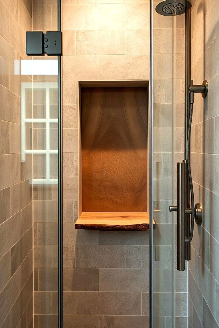 24 Rustic Walk-in Shower Ideas for a Spa-Like Bathroom Retreat 16 Vintage Style Lighting Fixtures - 24 Rustic Walk-in Shower Ideas