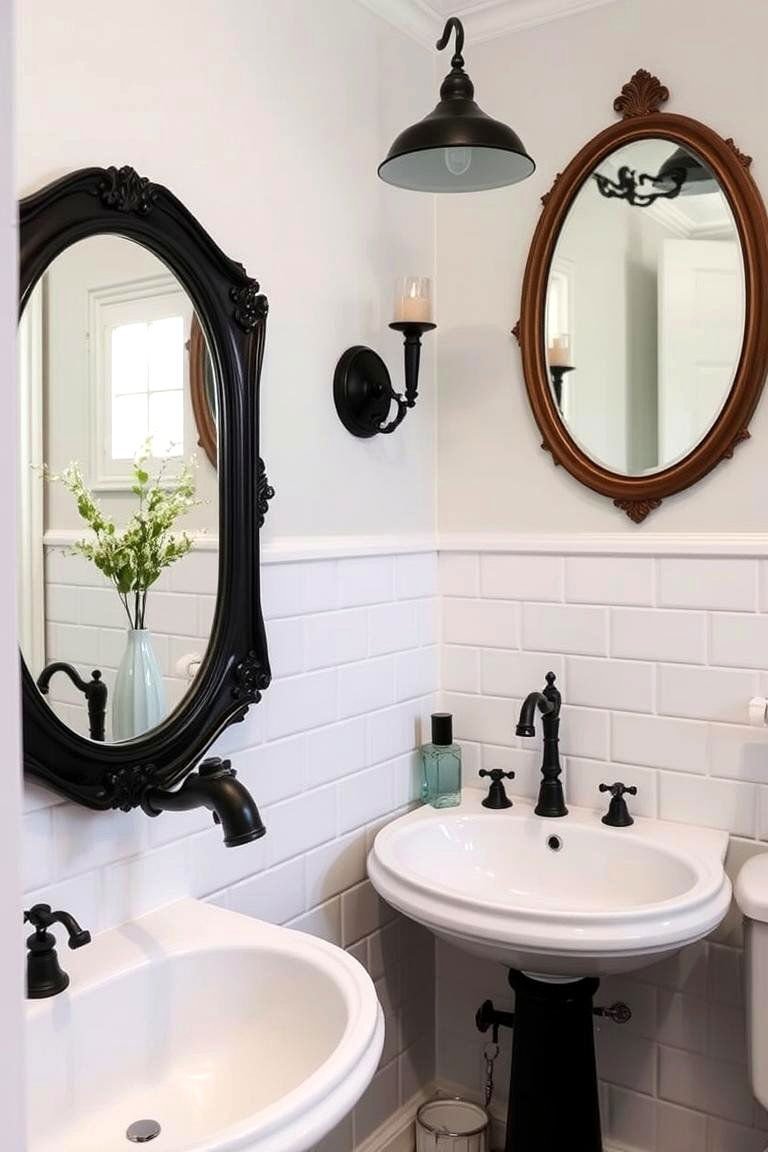 24 Black & Blue Bathroom Ideas for Bold Modern Designs 7 Vintage Vibes with Modern Flair - 24 black and blue bathroom ideas