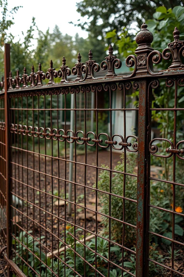 24 Vegetable Garden Fence Ideas to Secure Your Crops 15 Vintage Wire Mesh Fence - 24 Vegetable Garden Fence Ideas