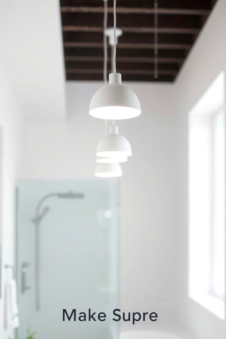 24 Inspiring Bathroom Pendant Lighting Ideas for Modern Homes 19 White Pendant Lights for a Clean Fresh Look - 24 Bathroom Pendant Lighting Ideas