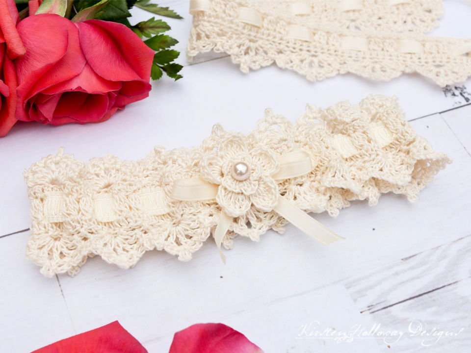 16 Free Crochet Wedding Patterns and Ideas 3 Wrapped in Lace Bridal Garter Crochet Pattern for Weddings
