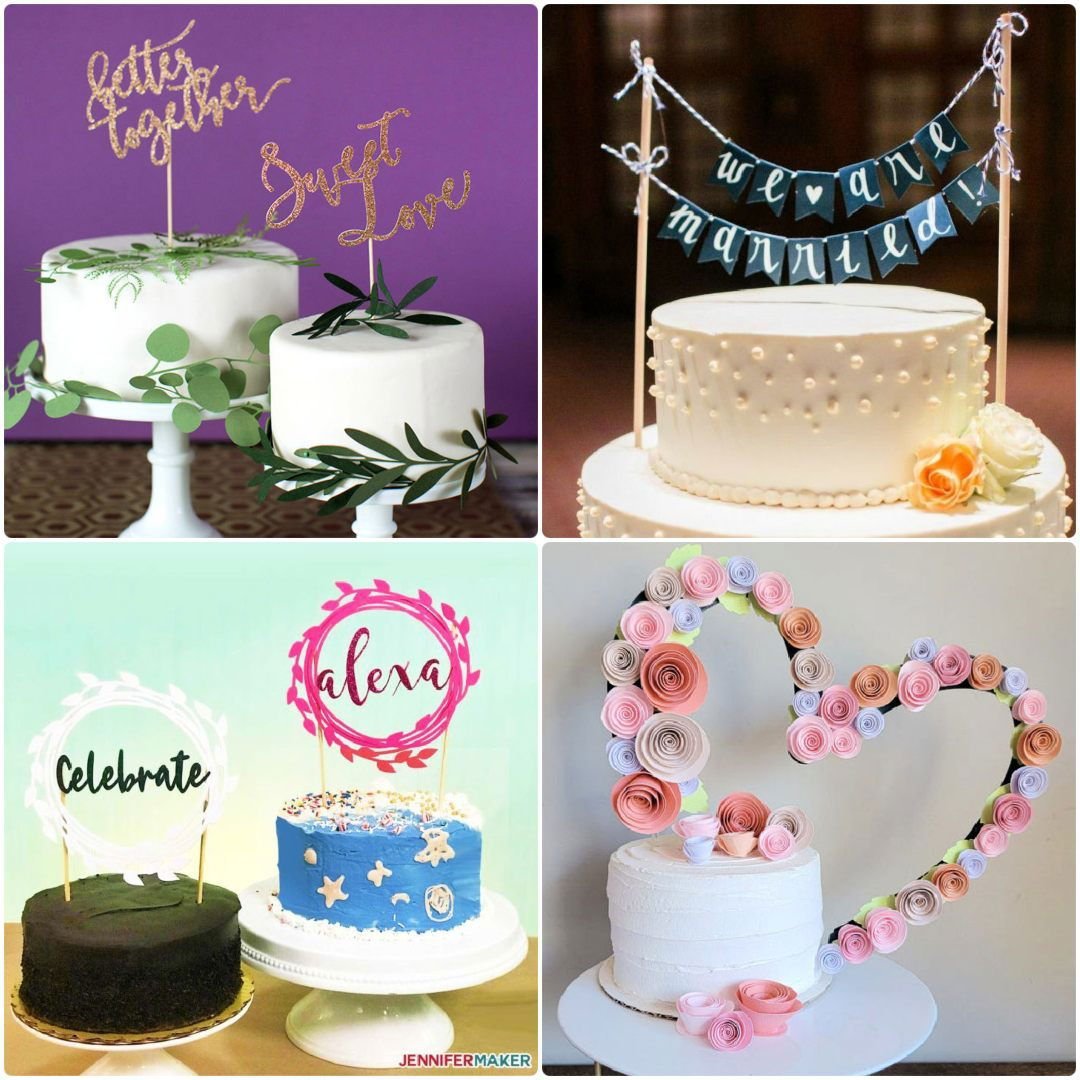 20 DIY Wedding Cake Topper Ideas You'll Love 22 diy wedding cake toppers