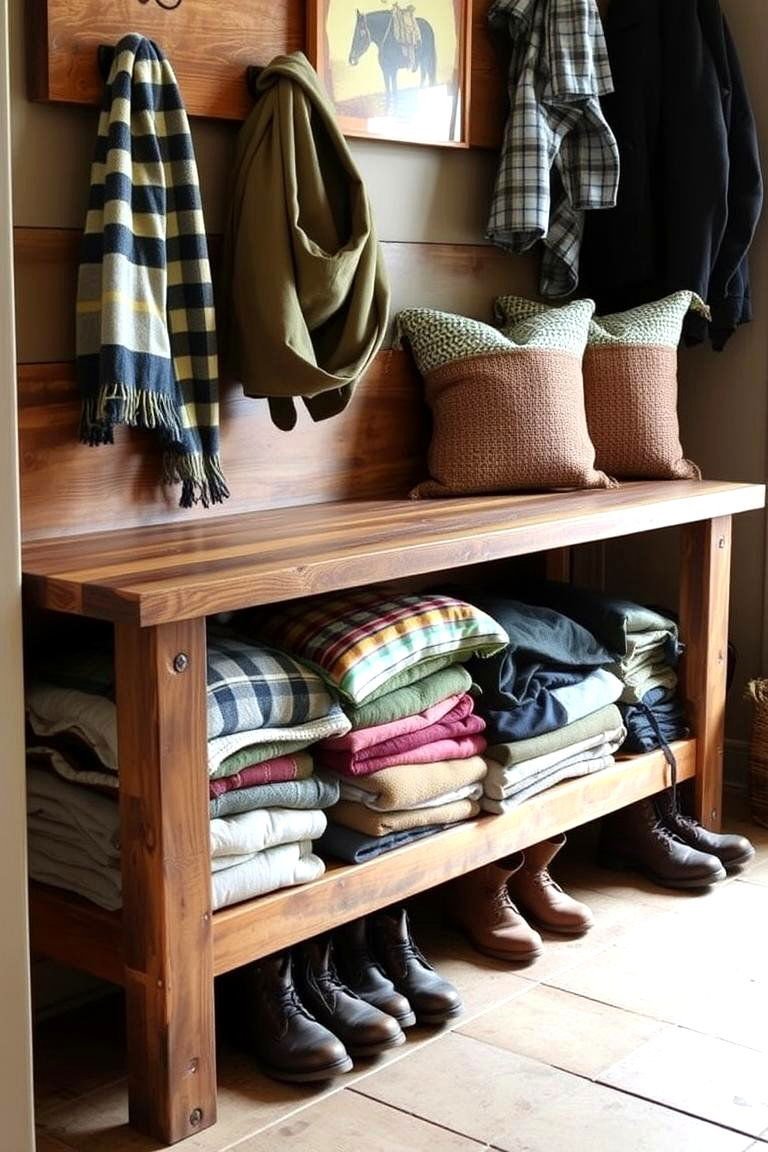 24 Tack Room Ideas for a More Organized Space Quickly 5 Adding a Tack Room Bench for Comfort and Function - 24 Tack Room Ideas