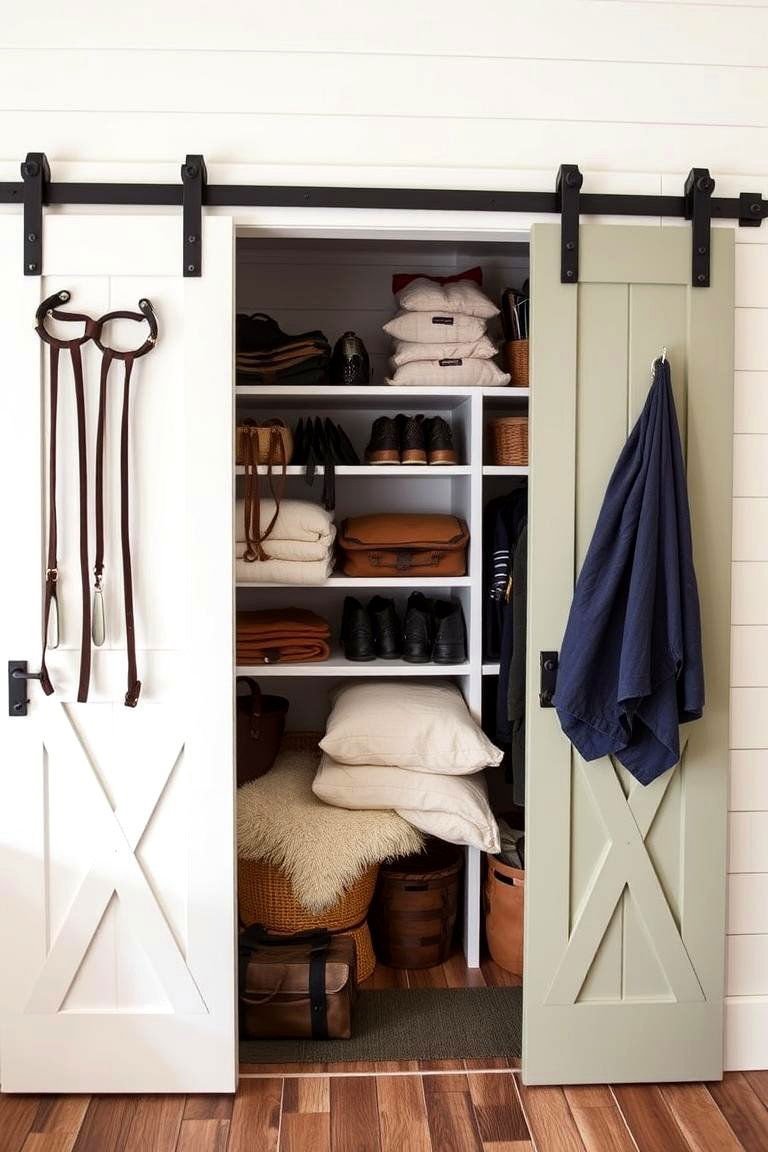 24 Tack Room Ideas for a More Organized Space Quickly 16 Adding a Tidy Storage Closet - 24 Tack Room Ideas