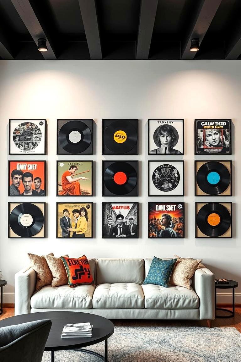 24 Creative Vinyl Record Storage Ideas for Music Lovers 25 Artistic Record Wall Art Display - 24 Vinyl Record Storage Ideas