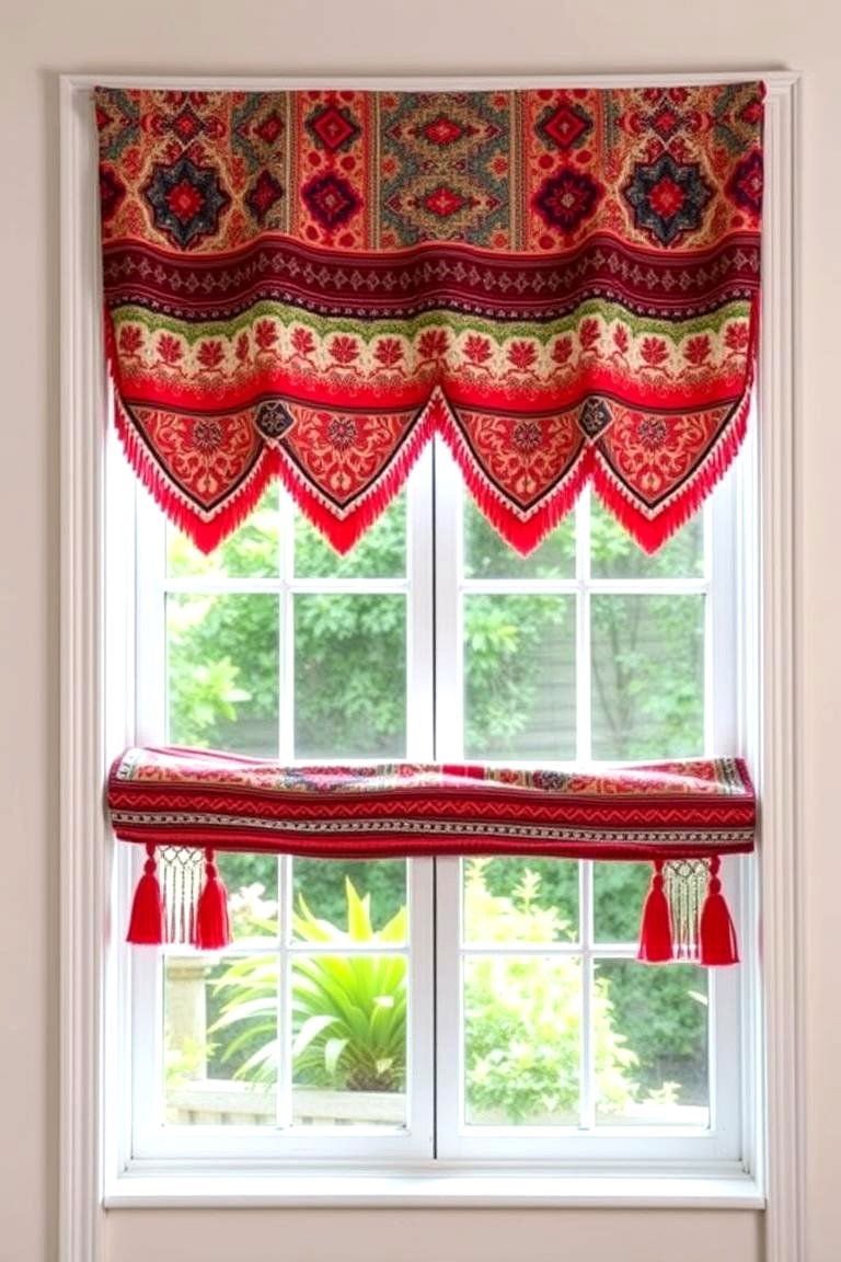 24 Window Valance Ideas to Refresh Your Home's Style 12 Bohemian Chic Valance - 24 Window Valance Ideas
