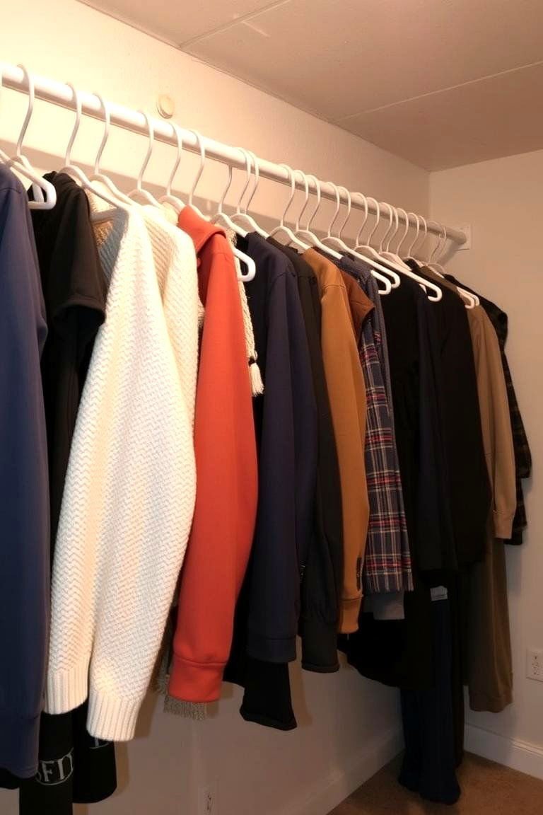 24 Basement Storage Ideas for Clutter-Free Organization 24 Closet Rods for Hanging Garments - 24 Basement Storage Ideas
