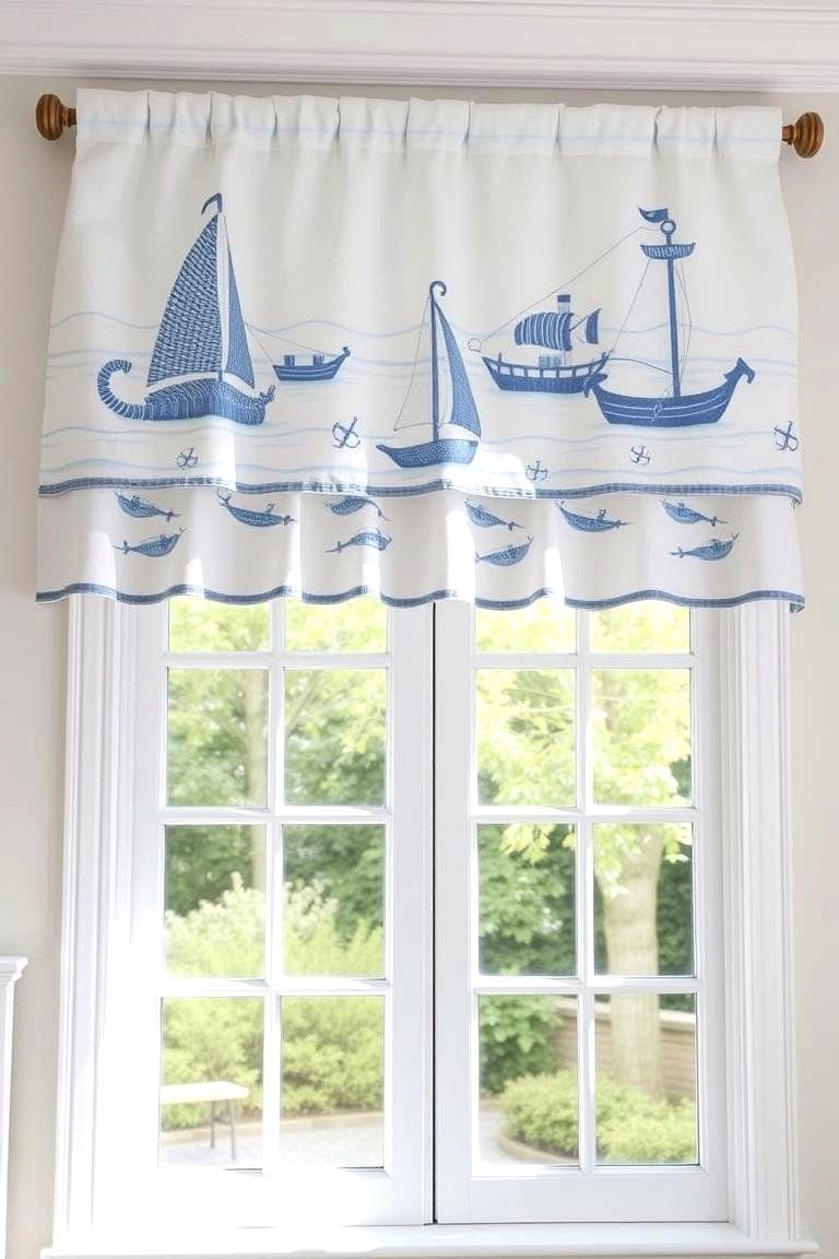24 Window Valance Ideas to Refresh Your Home's Style 18 Coastal Breeze Valance - 24 Window Valance Ideas
