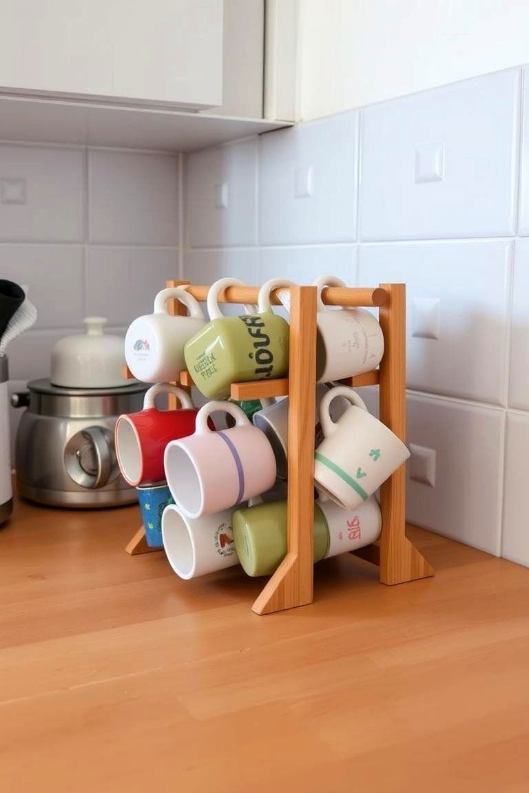 24 Kitchen Counter Decor Ideas: Functional & Aesthetic Displays 17 Consider a Small Collection of Mugs - 24 Kitchen Counter Decor Ideas