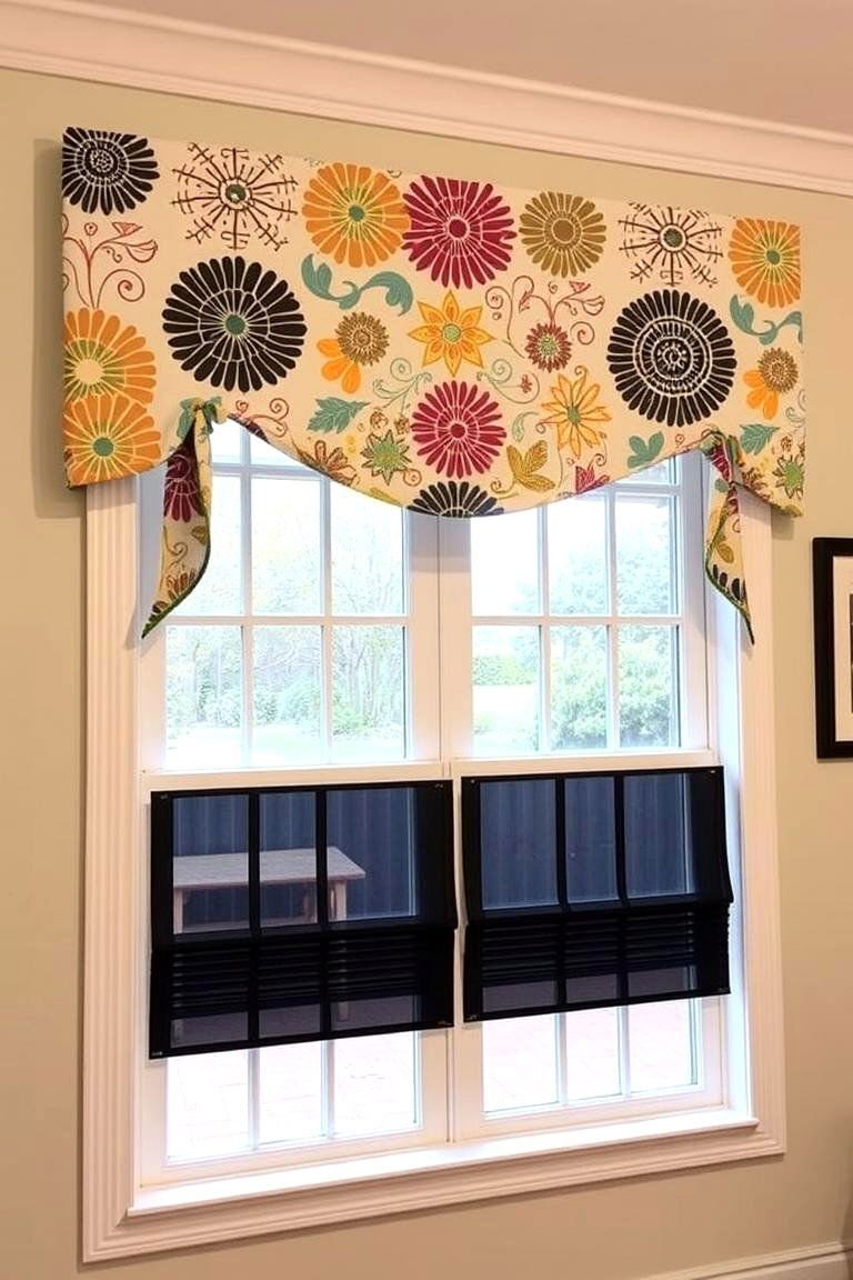 24 Window Valance Ideas to Refresh Your Home's Style 10 Custom Printed Valance - 24 Window Valance Ideas