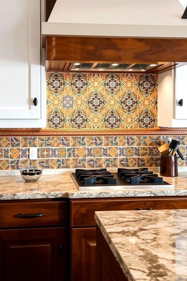 24 Mountain House Kitchen Ideas for Rustic Charm 22 Custom Tile Backsplash for a Personal Touch - 24 Mountain House Kitchen Ideas