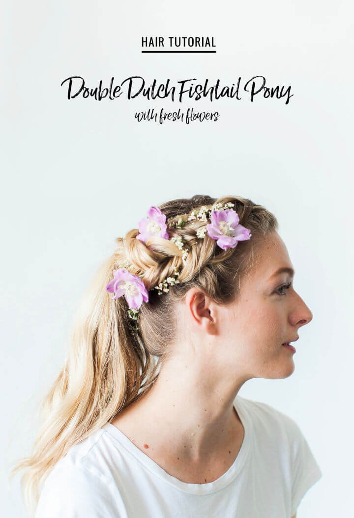 80 DIY Wedding Ideas for Decorations, Apparel & Food 27 DIY Flower Hair Braid With Fresh Flowers