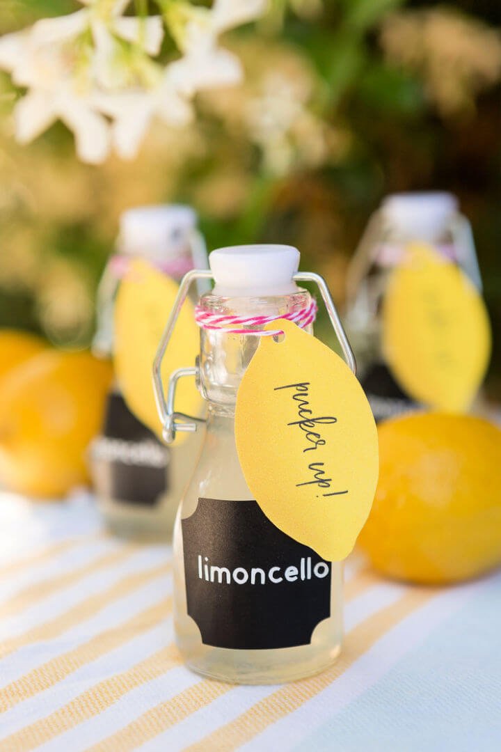 80 DIY Wedding Ideas for Decorations, Apparel & Food 6 DIY Limoncello Wedding Favors
