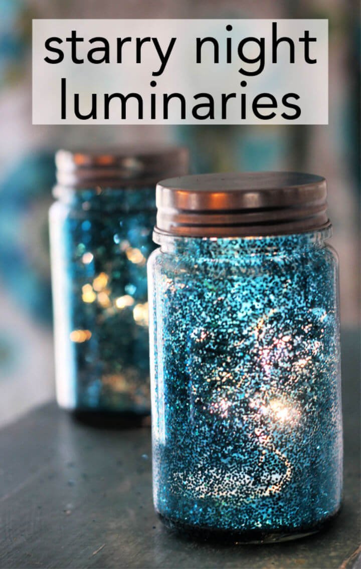 80 DIY Wedding Ideas for Decorations, Apparel & Food 69 DIY Starry Night Luminaries Wedding Centerpiece