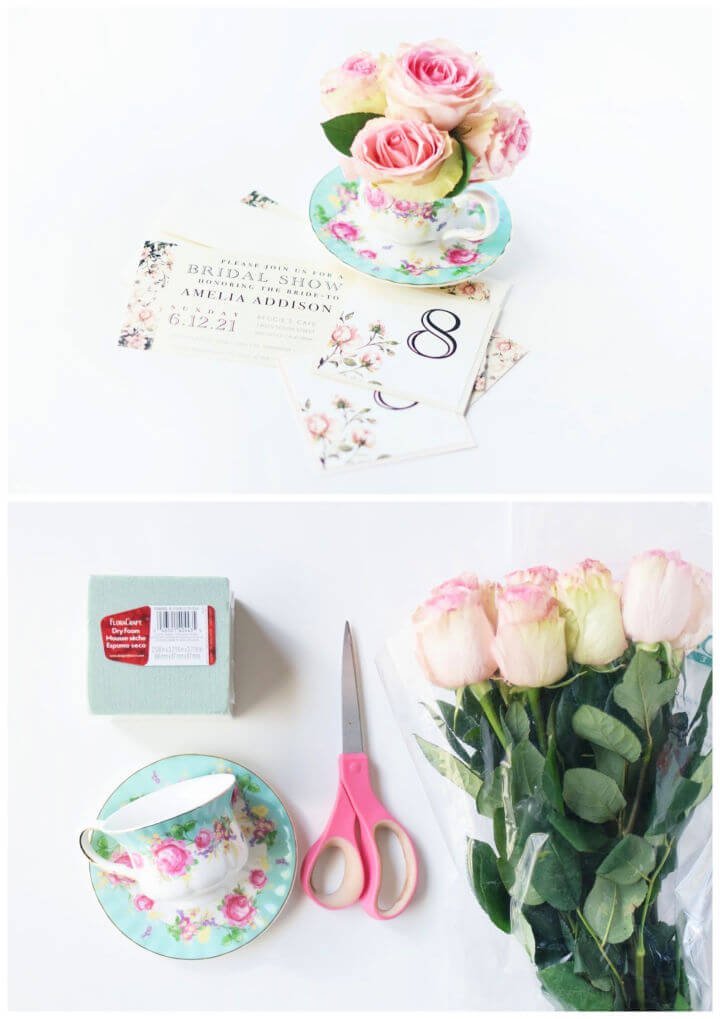80 DIY Wedding Ideas for Decorations, Apparel & Food 55 DIY Teacup Bridal Shower Bouquets