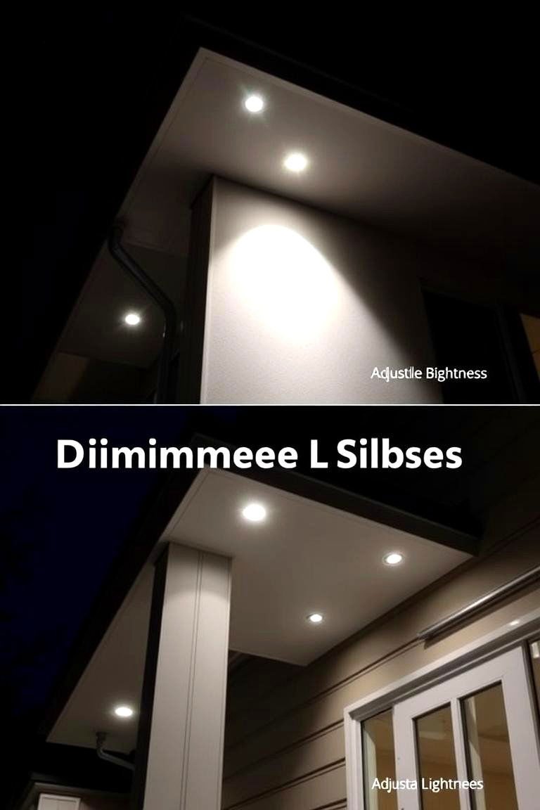 24 Soffit Lighting Ideas to Enhance Your Home's Exterior 7 Dimmable LED Soffit Lighting for Customizable Ambience - 24 Soffit Lighting Ideas