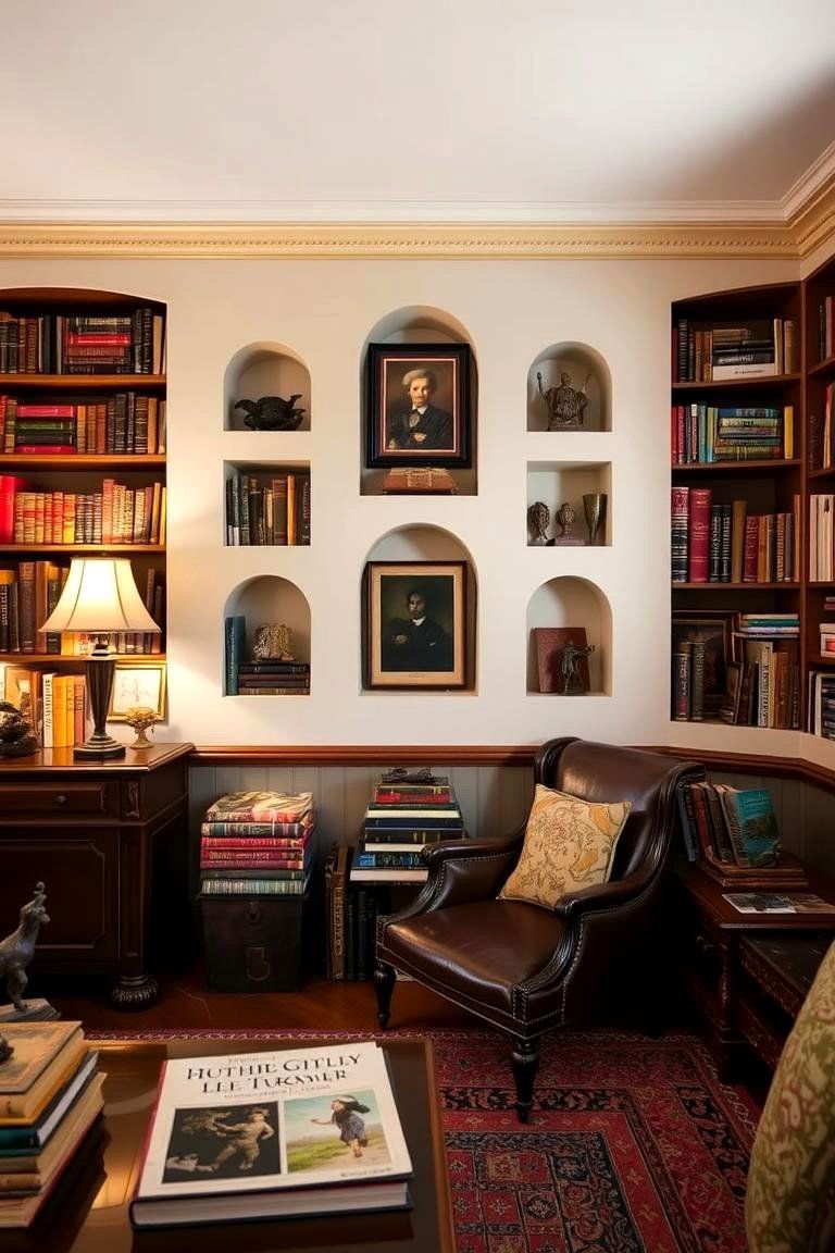 24 Inspiring Wall Niche Ideas to Transform Maximize Space and Style 15 Displaying Collectibles and Memorabilia - 24 Wall Niche Ideas