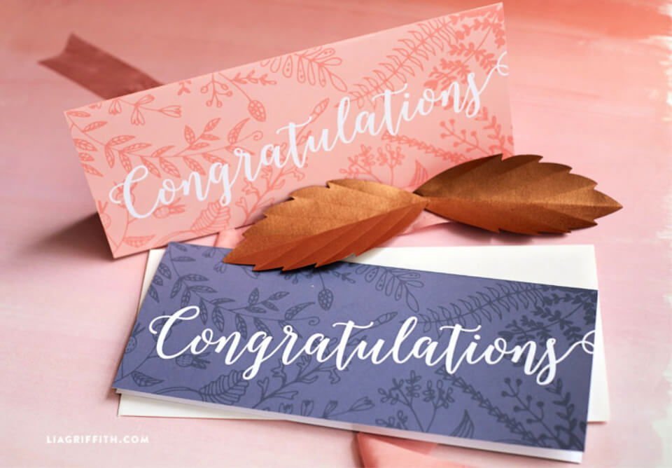 15 Handmade DIY Wedding Card Ideas to Make 18 Elegant Money Holder Congratulations Card