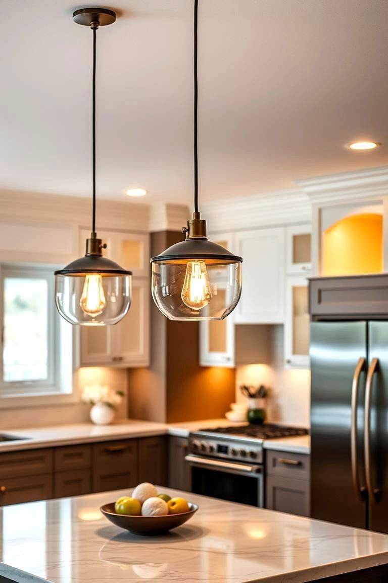24 Luxury Kitchen Designs for High-End Culinary Spaces 10 Elegant Pendant Lighting - 24 Luxury Kitchen Ideas