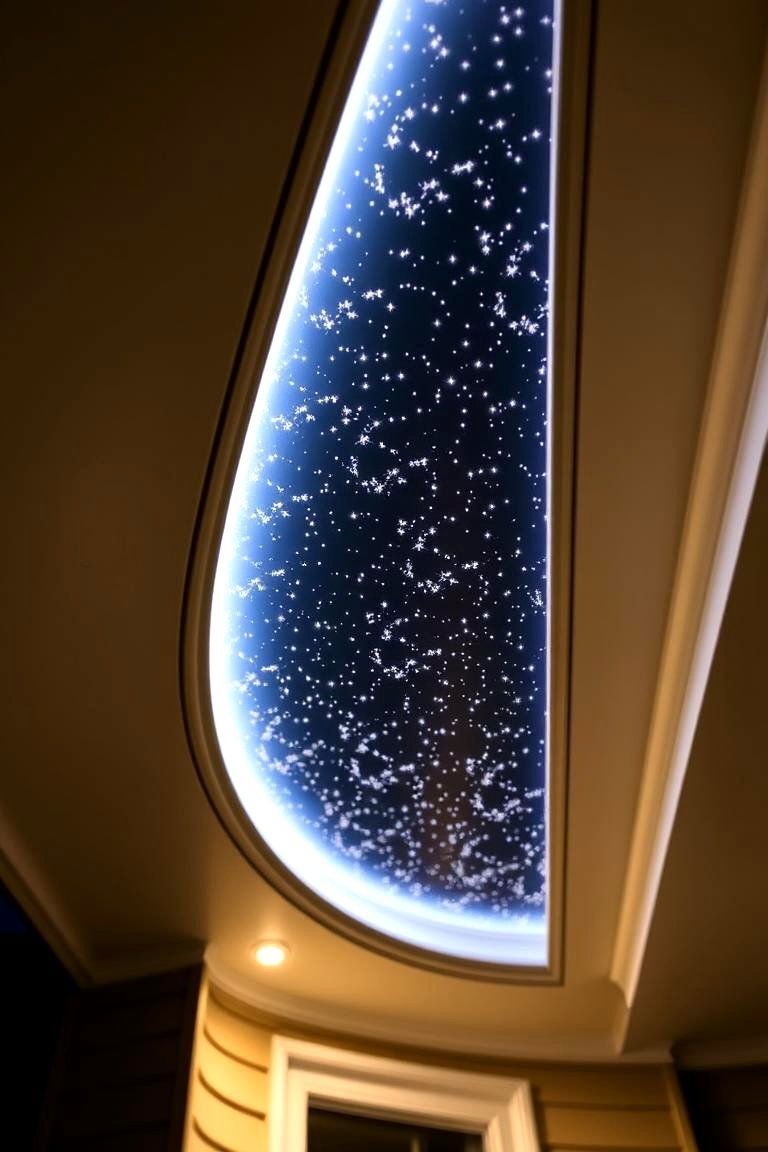 24 Soffit Lighting Ideas to Enhance Your Home's Exterior 12 Fiber Optic Soffit Lighting for a Subtle Starry Effect - 24 Soffit Lighting Ideas