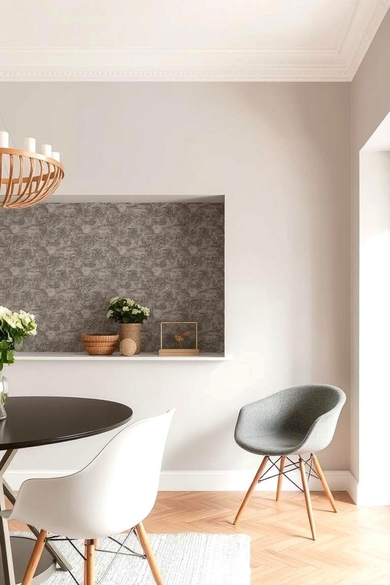 24 Creative Wall Niche Ideas to Transform & Maximize Space and Style Completely 10 Highlighting Unique Wallpapers or Tiles - 24 Wall Niche Ideas