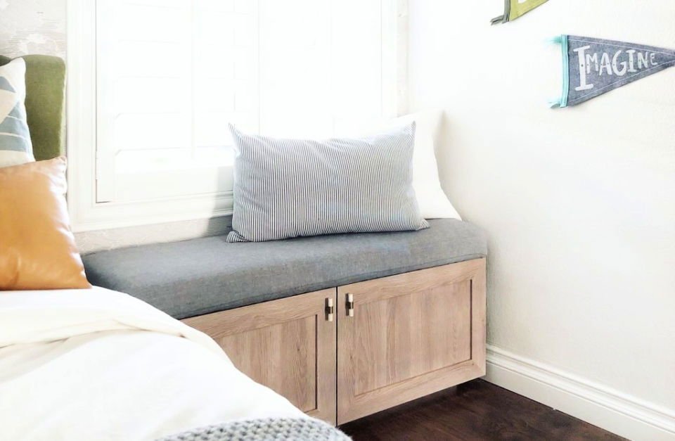 25 DIY Bench Cushions: Make a Bench Seat Cushion 15 IKEA Besta Bench Cushion Hack