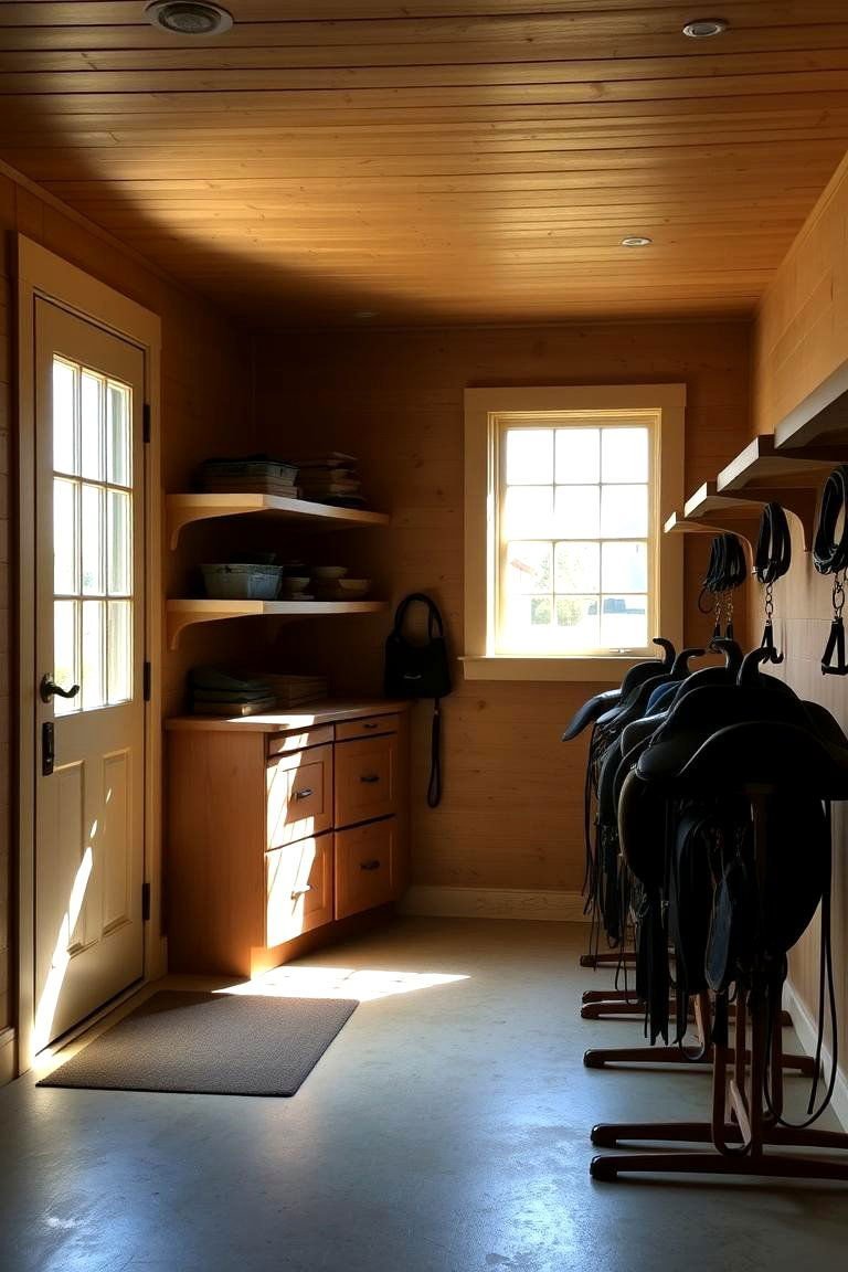 24 Tack Room Ideas for a More Organized Space Quickly 6 Incorporating Natural Lighting - 24 Tack Room Ideas