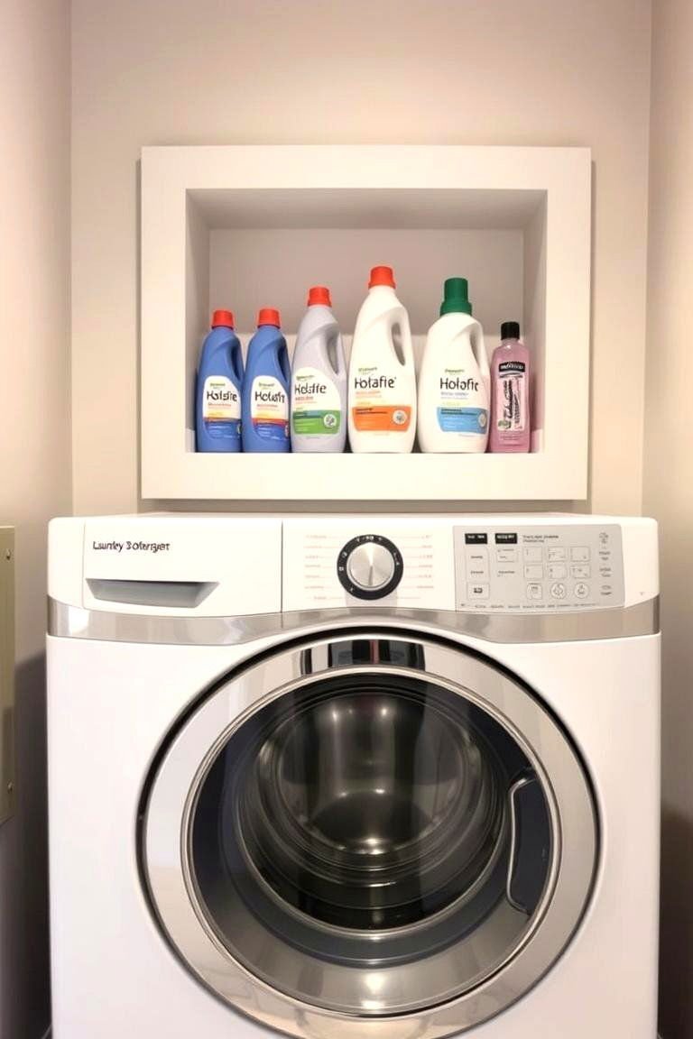 24 Inspiring Wall Niche Ideas to Transform Maximize Space and Style 24 Integrating a Laundry Supply Center - 24 Wall Niche Ideas