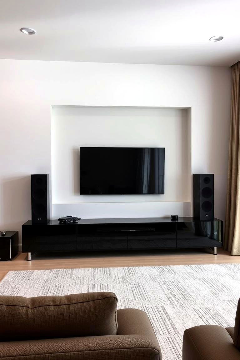 24 Inspiring Wall Niche Ideas to Transform Maximize Space and Style 7 Integrating a Media Center - 24 Wall Niche Ideas