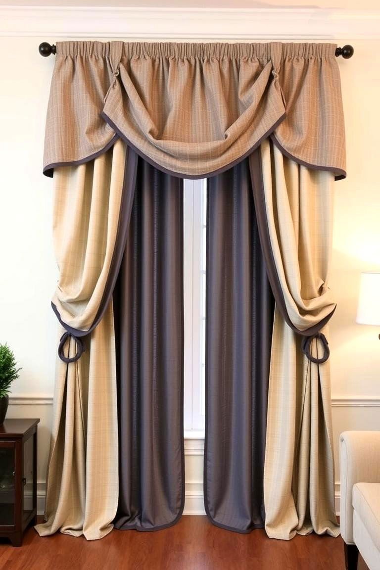 24 Window Valance Ideas to Refresh Your Home's Style 24 Layered Curtains and Valance Combo - 24 Window Valance Ideas