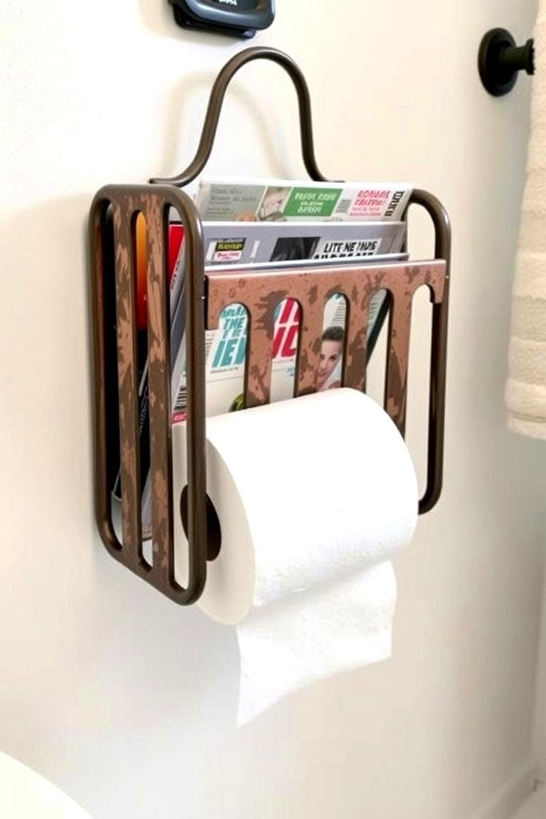 24 Clever Toilet Paper Storage Ideas for Organized Bathrooms 14 Magazine Rack Hack - 24 Toilet Paper Storage Ideas