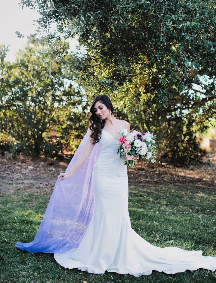 80 DIY Wedding Ideas for Decorations, Apparel & Food 10 Make Your Own Ultra Violet Veil