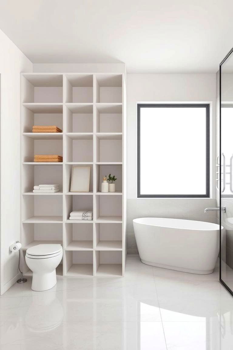 24 Clever Toilet Paper Storage Ideas for Organized Bathrooms 24 Minimalist Cube Storage - 24 Toilet Paper Storage Ideas